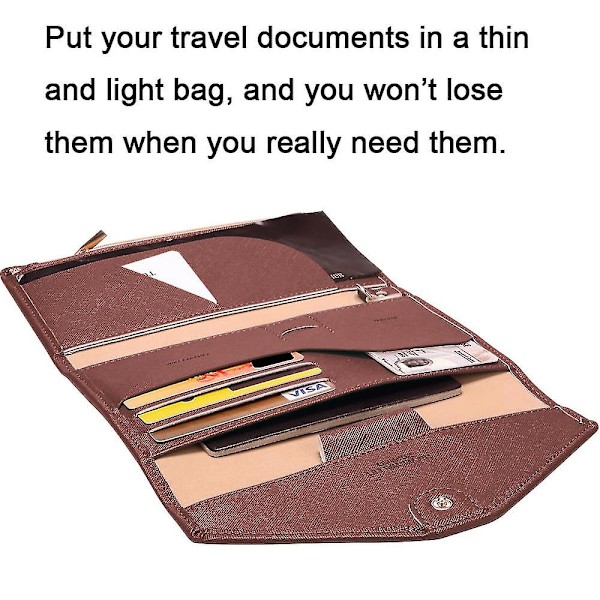 Passhållare Reseplånbok Rfid Block Multi-purpose Passport Cover