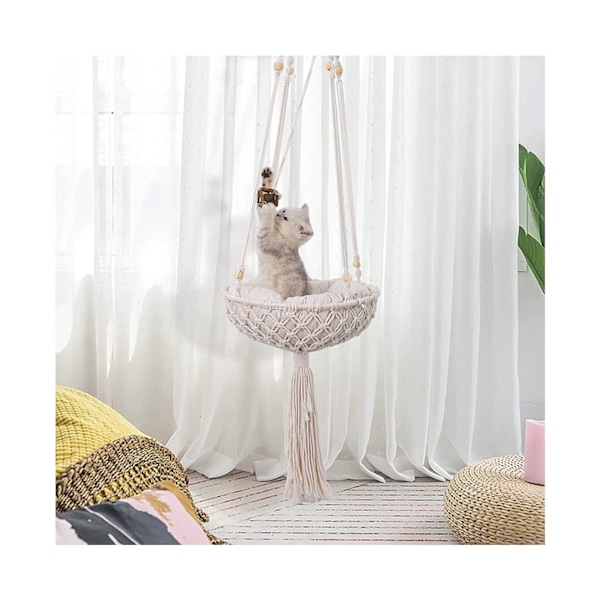 Kjæledyrhengekøye hengende katteseng Kattunge klatrestativ Sunny Window Seat Nest - 40cm