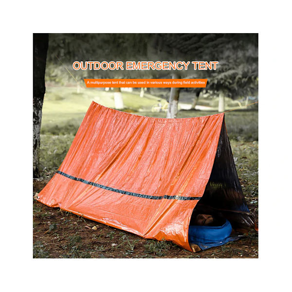 Tuulenpitävä Orange Kannettava Thermal Teltta Outdoor Orange