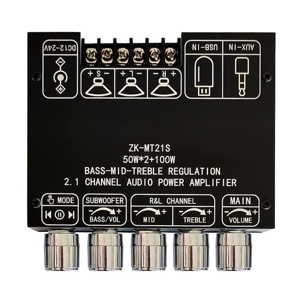 TWS Bluetooth 2.1 Kanal Ljudförstärkarkort Subwoofer Stereo Modul