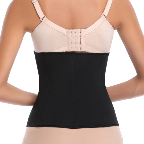 Den nya Dam waist trainer Cincherbälte Magkontroll Svettgördel Träning Slankt magband för viktminskning(M)