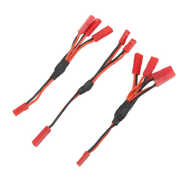 Rød JST Y Parallel Adapter Sele Simpel Installation JST Stik Splitter til Traxxas