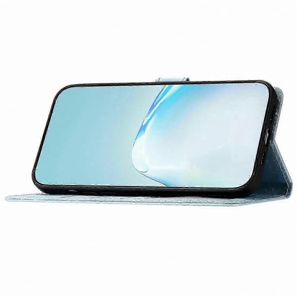 Magnetisk lukning lyse lilla pung etui i kunstlæder til Galaxy A36 5G Sky Blue