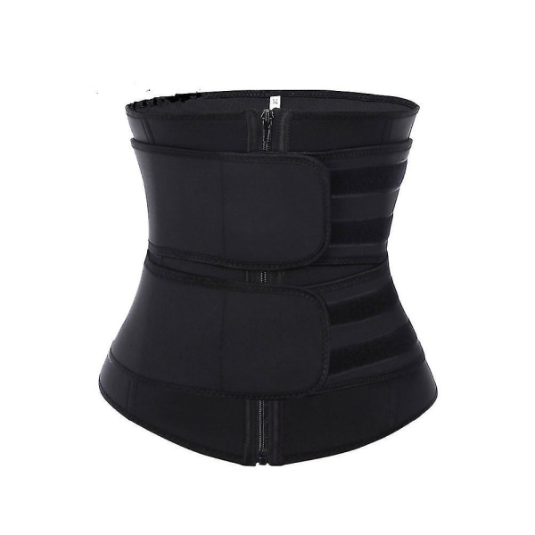 Vyötäröleikkurivyö Naisten saunapuku Hikikääre Trainer Laihdutus Cincher Body Shaper Black 5XL