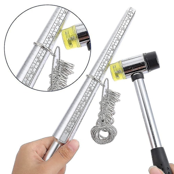 Ring Sizer Uk Ring Mätverktyg Finger Ring Size Mätverktyg För Kvinnor Män Ring Mätare Ring Dorn Stick