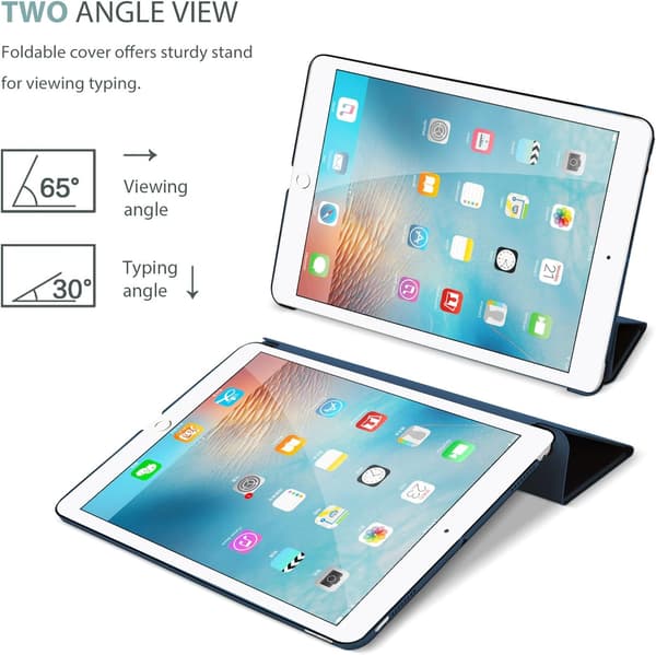 Case for iPad Air 3rd Generation 10.5" 2019 / iPad Pro 10.5" 2017, Ultra-thin Lightweight Case with Transparent Back for iPad 10.5 inch - B Dark blue