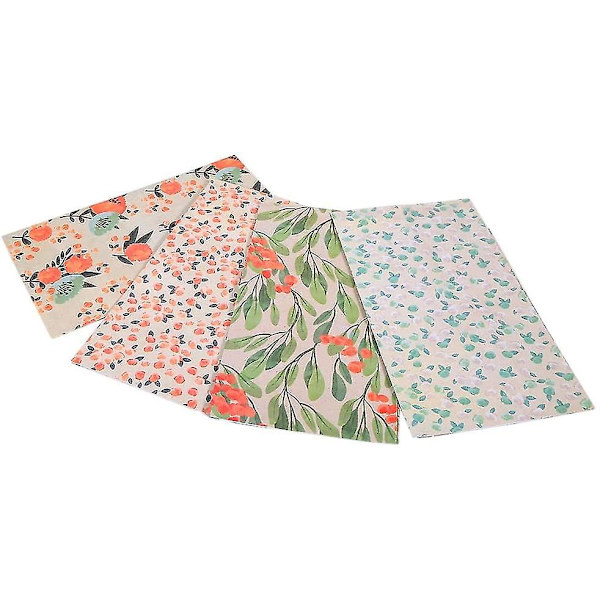 12 stk. Kraftpapirpose, Gavepose, Blomstermønster Cookie Indpakningspapir, Fest, Bryllup, Fødselsdag, Julegave slikpose