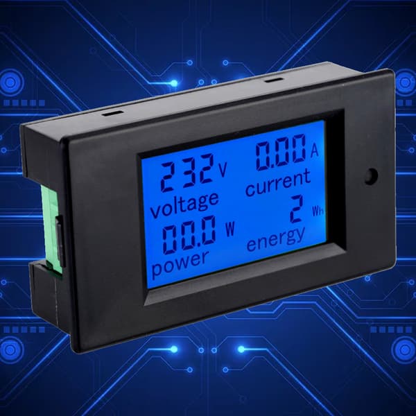 TSPZEM 061 Monitoiminen LCD Digitaalinen AC Jännite Virta Teho Energiamittari Testeri