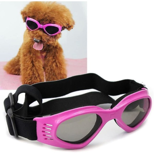 Hundglasögon, solglasögon för husdjur, UV-skydd pink