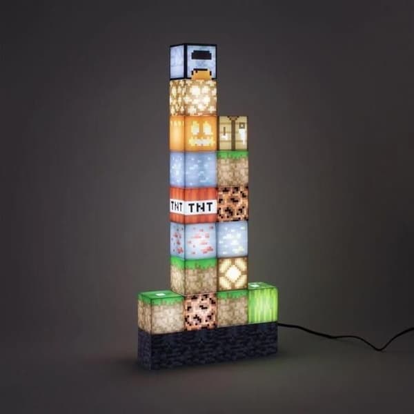 MINECRAFT - Byggblock - Lampa mångfärgad Multifärg