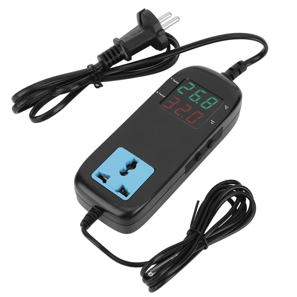 Elektronisk Värmetermostat Digital Temperaturkontroller EU 90V till 250V Inkubator