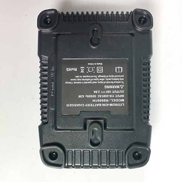 18v batterioplader R86092 erstatning for 18v ​​batterier R840087, R840083, R840085, R840086 og mere black