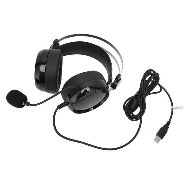 Eksamen Headset USB Hovedmonteret Støjreduktion Computer Eksamen Headset med Lydkort