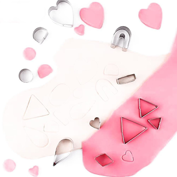 Gör-det-själv Polymer Clay Cutters Clay Cutters med örhängen kort Örhängen krokar Hoppa ringar för polymer lera örhängen smycken B