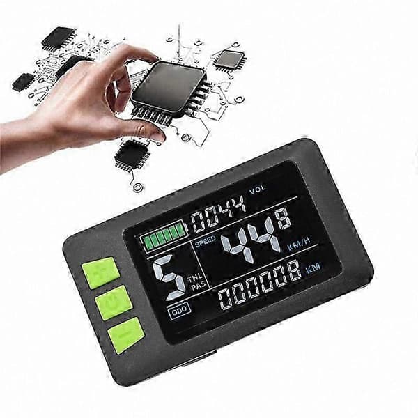 P3C LCD-näyttö 24V-60V sähköpyöräskootterille 5PIN