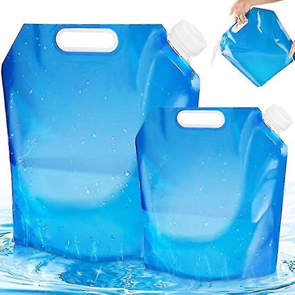 4 delar hopfällbara vattenbehållare Bärbar hopfällbar dricksvattenbehållare