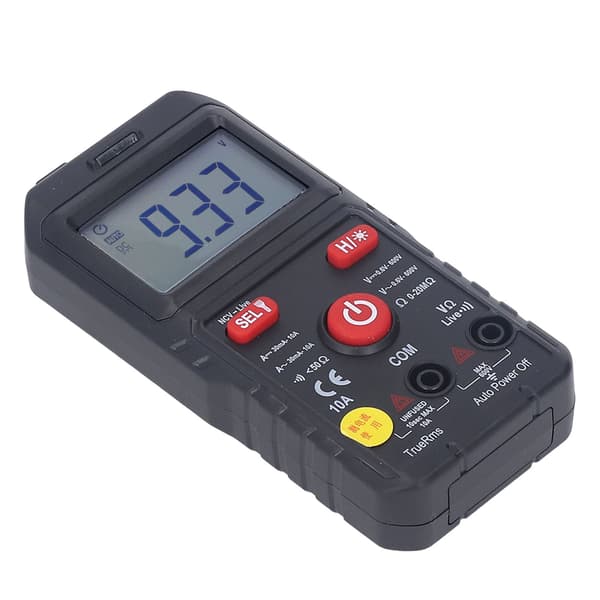 Digital multimeter, exakt mätning, snabb respons, portabel elektriker voltmeter