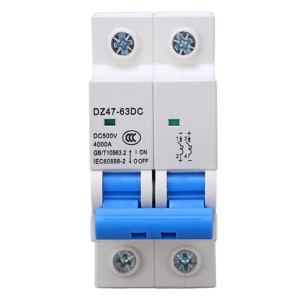 DC Miniatyrbrytare 2P 500V Luft Solcell PV System Panel Grid 32A Uppgraderad
