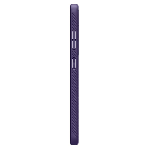 【BQ】Spigen Galaxy S24 kompatibelt mobildeksel Liquid Air mørk lilla - Perfekt 60