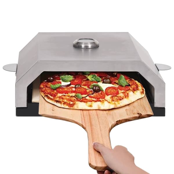 【BQ】vidaXL Pizzaovn med keramisk sten til gas-/kulgrill Multicolor multifärg