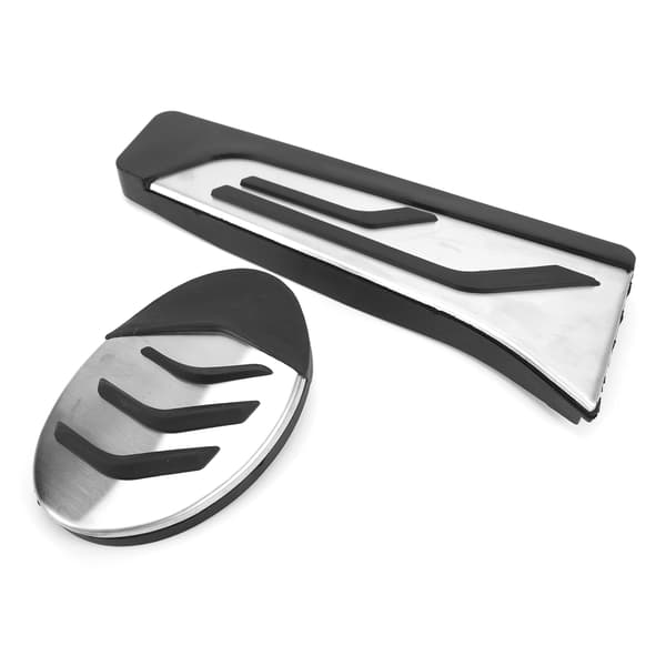 2PCS acceleratorbromspedal Rostfritt stålbyte för 2-serie MPV F45 / F46 2015-2021 vänsterstyrd