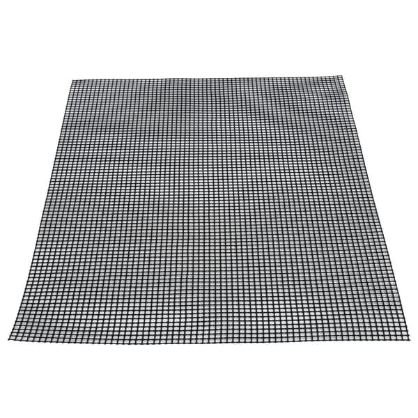 Matte i matkvalitet, non-stick, 36x42 cm, svart, multifunksjonell grillmatte for utendørs matlaging
