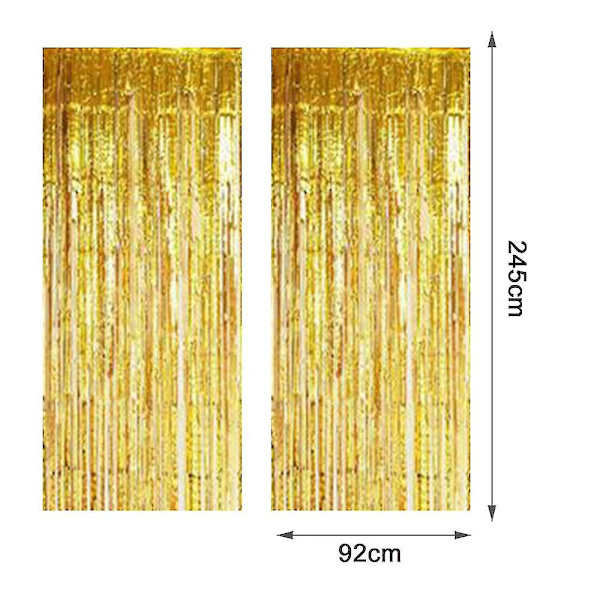 4 Pack Verhot Fringe Shimmer Curtain Door Decoration