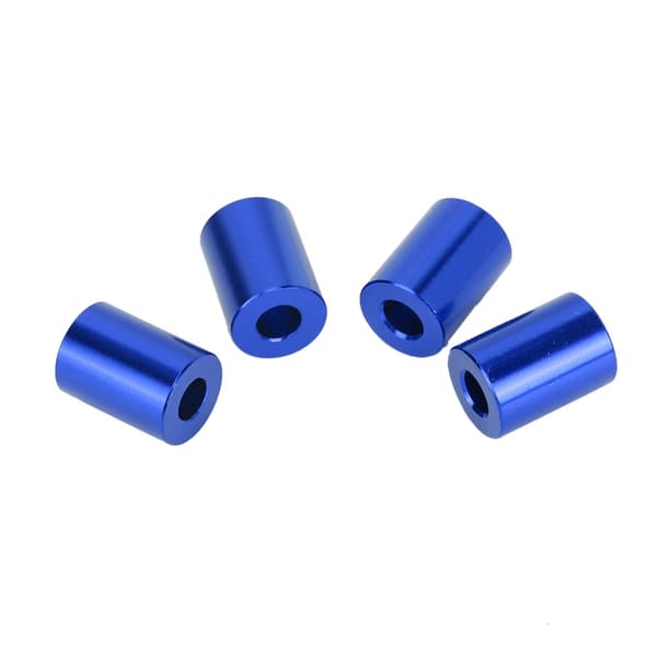 Aluminium Legering Motorhjelm Ventilation Spacer Riser 6mm Motor Blå