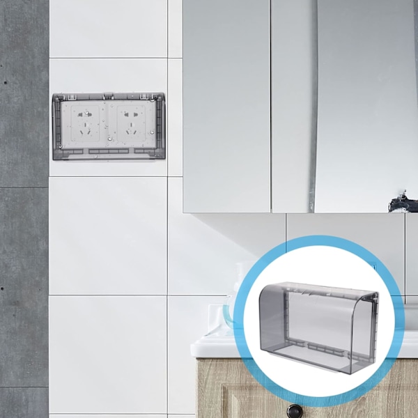 ZXPASRA 2-Speed ​​Vejrbestandig Udendørs Stikkontakt og Outlet Protector - Sort