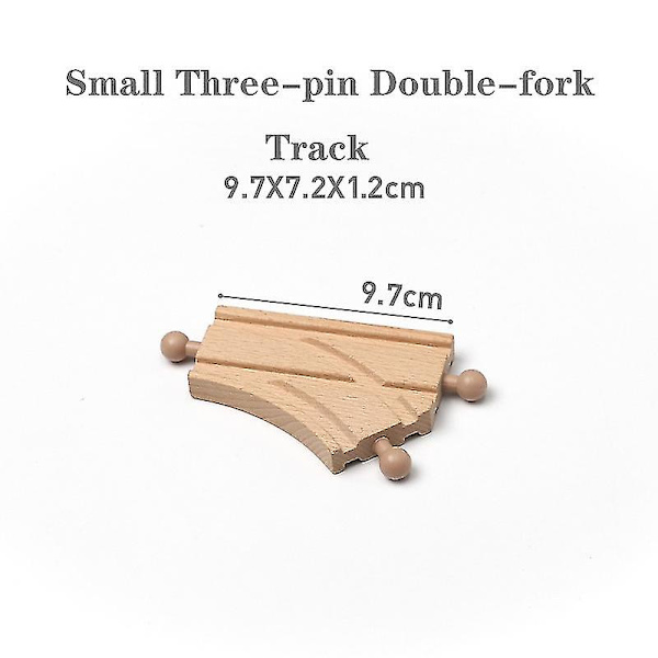 Hhcx-all Kinds Wooden Railway Train Track Accessories Beech Wooden Tracks Set Bridge Building Toys Parts Fit Biro Train Toy New WJ-JM-12-67