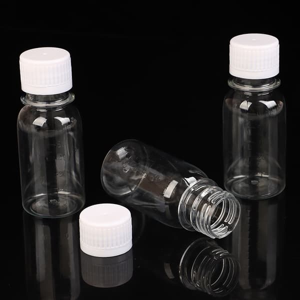 【BQ】5 st 60 ml små plastflaskor ingefärsshotsflaskor med lock M 5pcs