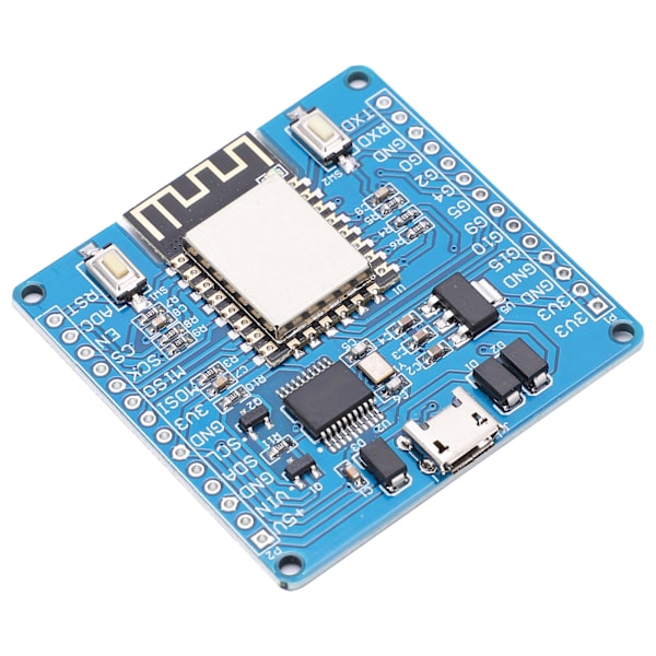 PCB Utvecklingskort för Python DC 5V/3.3V Spänningsingång med Stiftlist ESP8266
