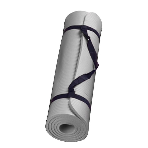 Liten 15 mm tykk og slitesterk yogamatte Anti-skli Sports Fitness Mat Anti-skli matte for å gå ned i vekt