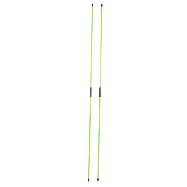 Vikbara Golf Alignment Sticks i Glasfiber 2 Sektioner Grön Riktning Indikator Pinnar