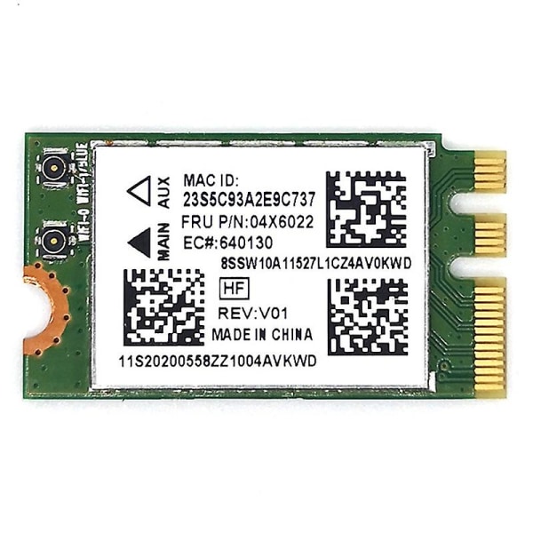 Qcnfa335 Wireless Network Card, Ngff M2 Interface 4.0 Bluetooth Wireless Network Card Support System green