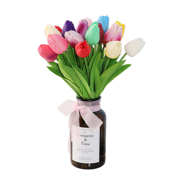 Keinotekoinen tulppaani Fake Holland Mini Tulip Real Touch Flowers 10 kpl