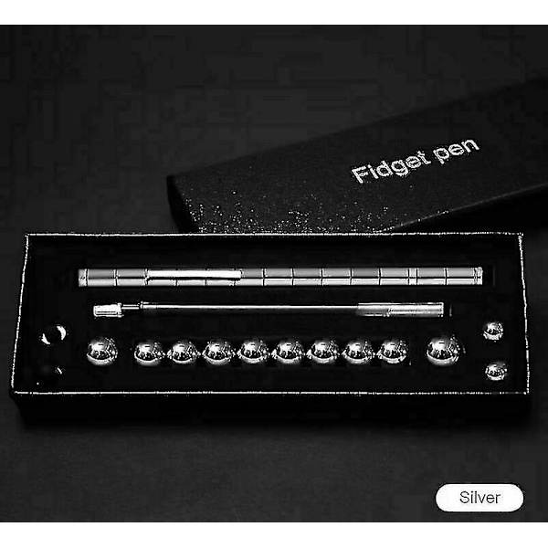 Modular Magnetic Magic Fidget Penna Diy Design Neutral Fun Polar W/ask för presenter Silver