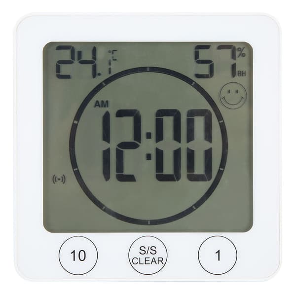 Multifunktionell digital inomhustermometer hygrometer klocka för hemkök