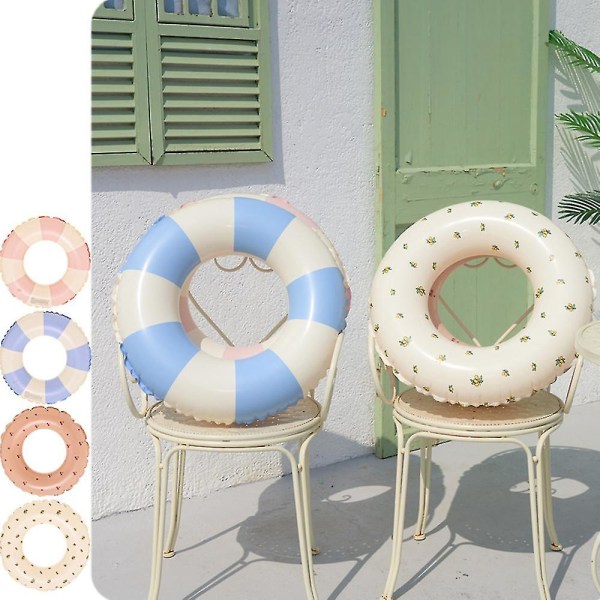 Big Summer Inflatable Swim Ring For Children & Adults blue 60
