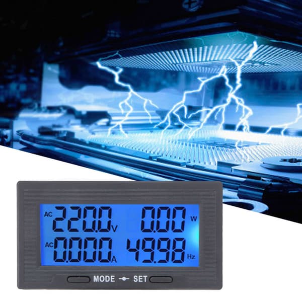 YB5142DM 0-500V Intelligent Digital LCD Display AC Spænding Strøm Tester Meter (#1)