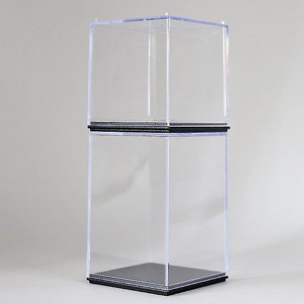 Akryl Plast Display Case Box Klart dammtätt skydd för modeller