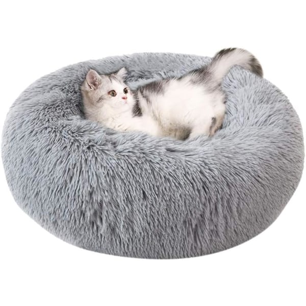 ny stil Dog bed, pet bed, cat bed, dog sofa, cat sofa, fluffy, soft and washable pillow for cats and dogs light gray 60cm