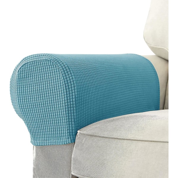 Set med 2 Jacquard Stretch Soffa Fåtölj Armstödsöverdrag