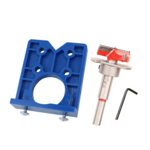 Skjult hængsel jig kit 35mm ABS med præcis legering hængsel borehul router jig til møbler