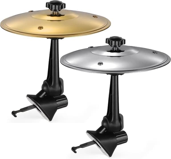 【BQ】Biltrumma & Bilcymbal – Luftventilklipp, 1/2-pack Guld/Silver, Roliga Biltillbehör