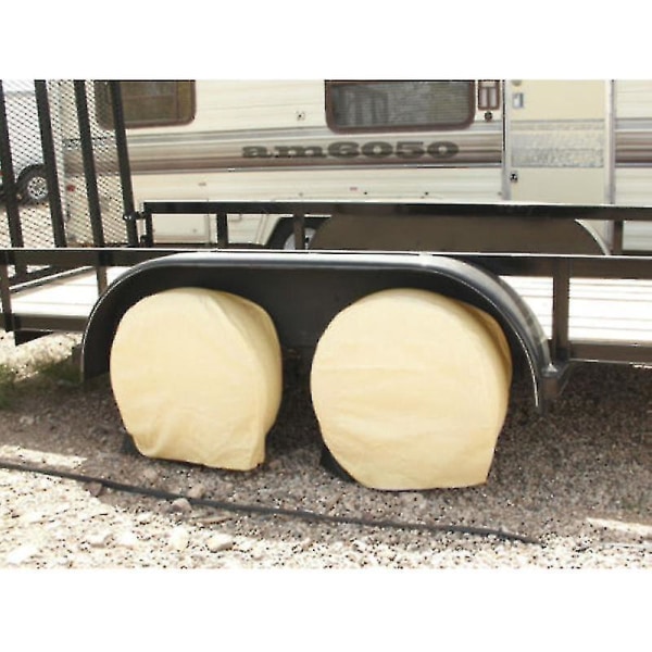 4 st Hjul Däckskydd för Rv Auto Lastbil Bil Camper Trailer Till 28" Diameter