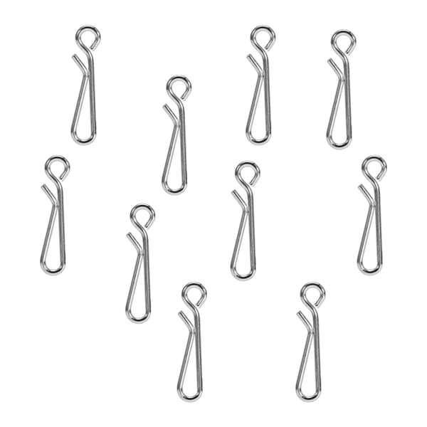 100 Quick Lock Fiskesvirvler i Rustfrit Stål Forbindere 100 stk.
