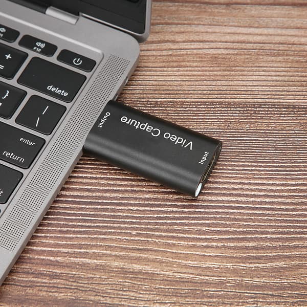 USB 2.0 HDMI HD Video Capture Card Mini Bærbar Adapter Svart for PC Datamaskin