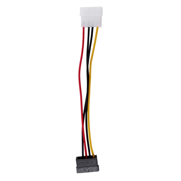 Sata Power Female Til Molex Hann Adapter Converter Kabel, 6-tommers color as shown