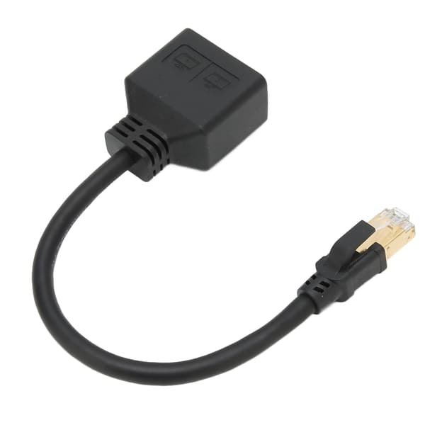 Ethernet-adapterkabelforlengelse - 2-portsdeler for hjemmekontoret
